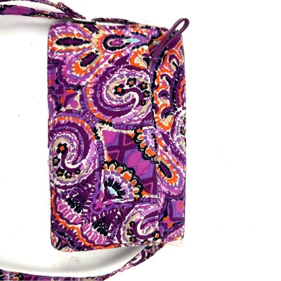 Vera Bradley Riley Crossbody Wallet Dreamy Quilted Floral RFID Handbag - Picture 6 of 10